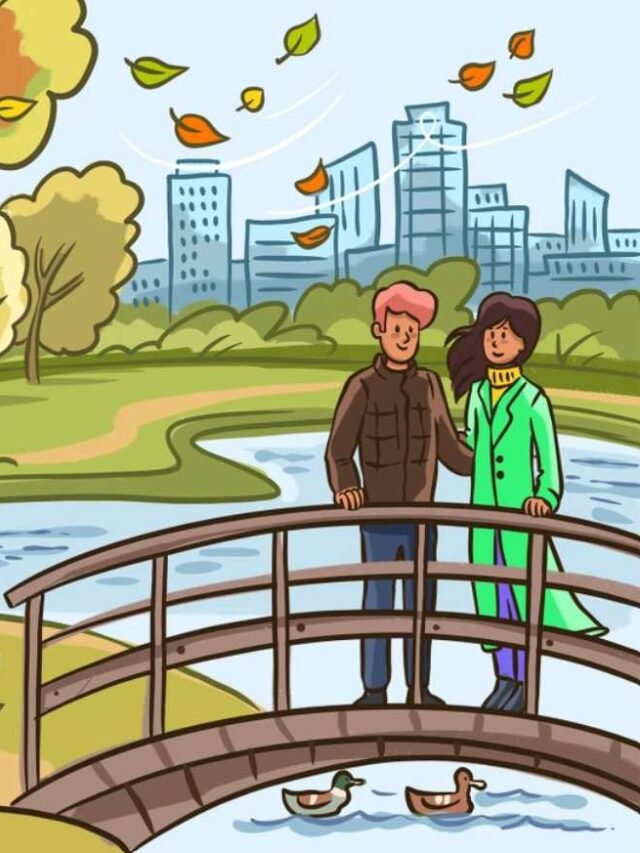 spot mistake in couple standing in park picture cbdf